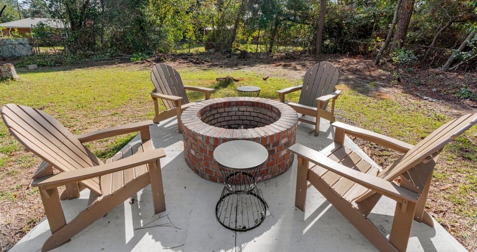 Large fire pit for the family!
