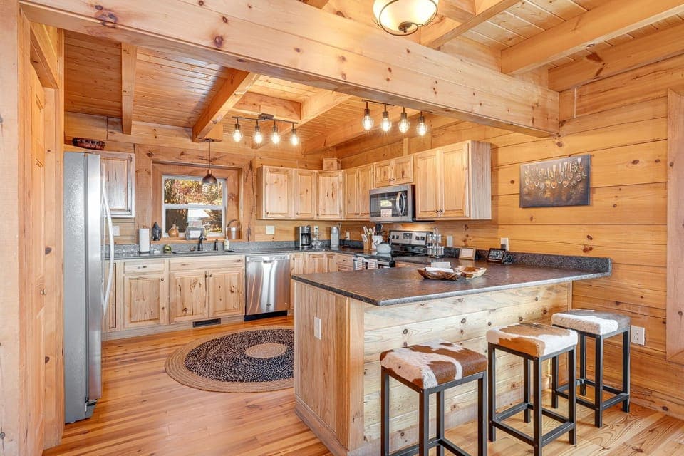 One Sweet World features a large and open fully stocked kitchen 