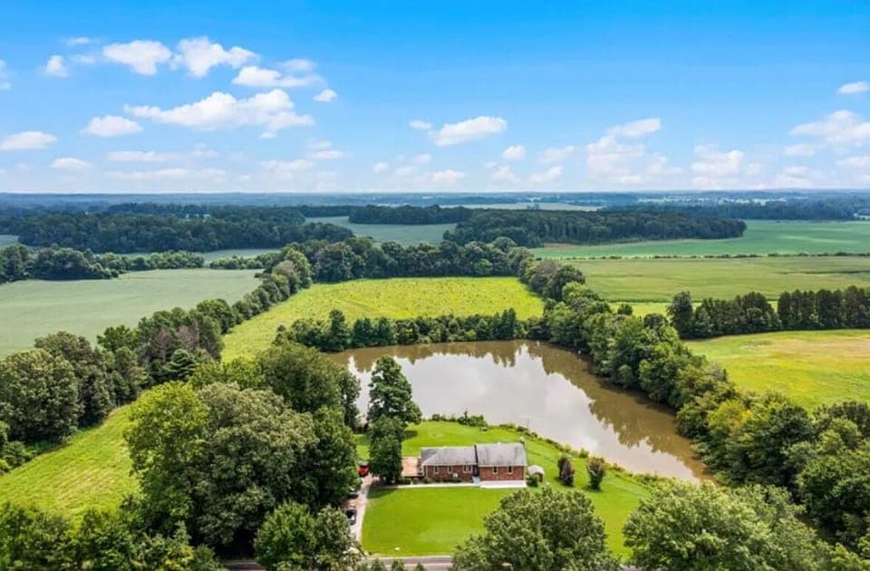 Enjoy the Serenity of your own private lake.  With plenty of room to roam