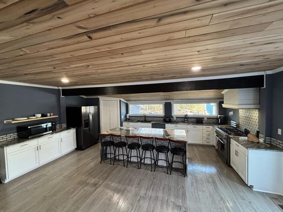 Kitchen with island seating