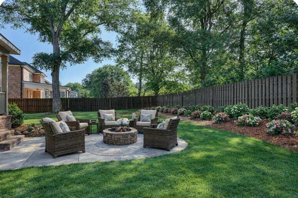 Fenced in Back Yard