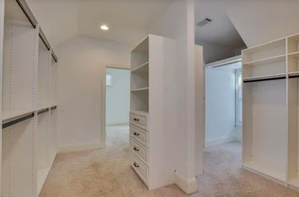 Spacious Master Closet