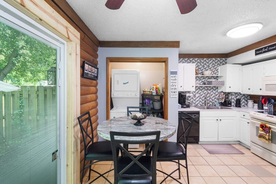 Eat in kitchen and laundry room