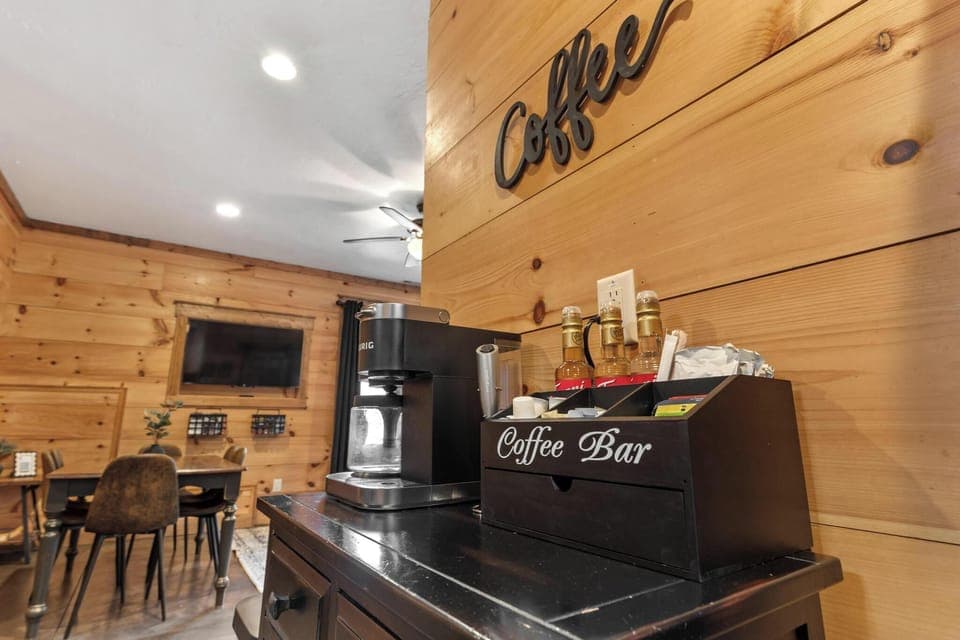 coffee bar on first floor