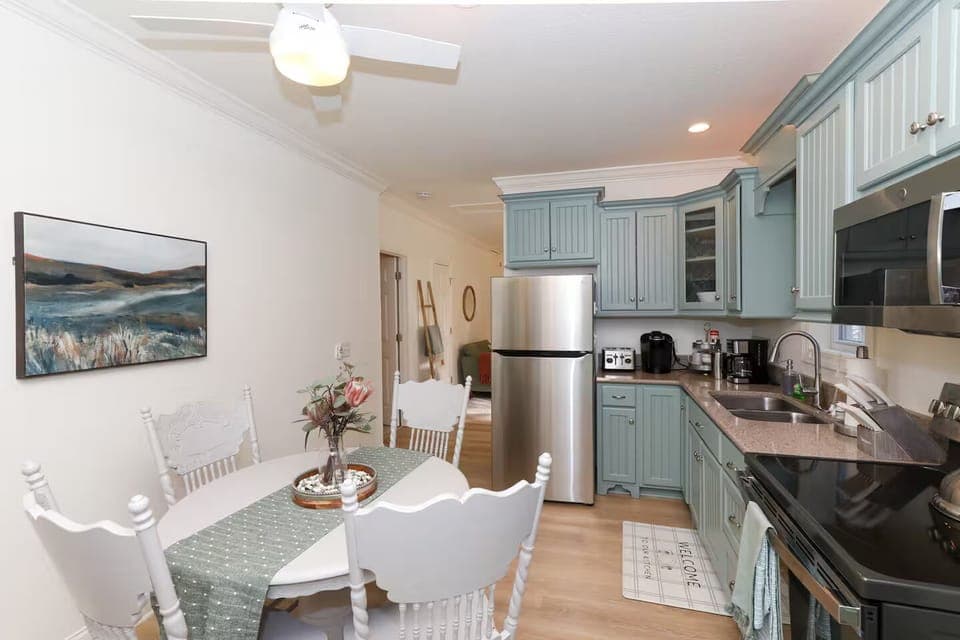 Dining area located in kitchen