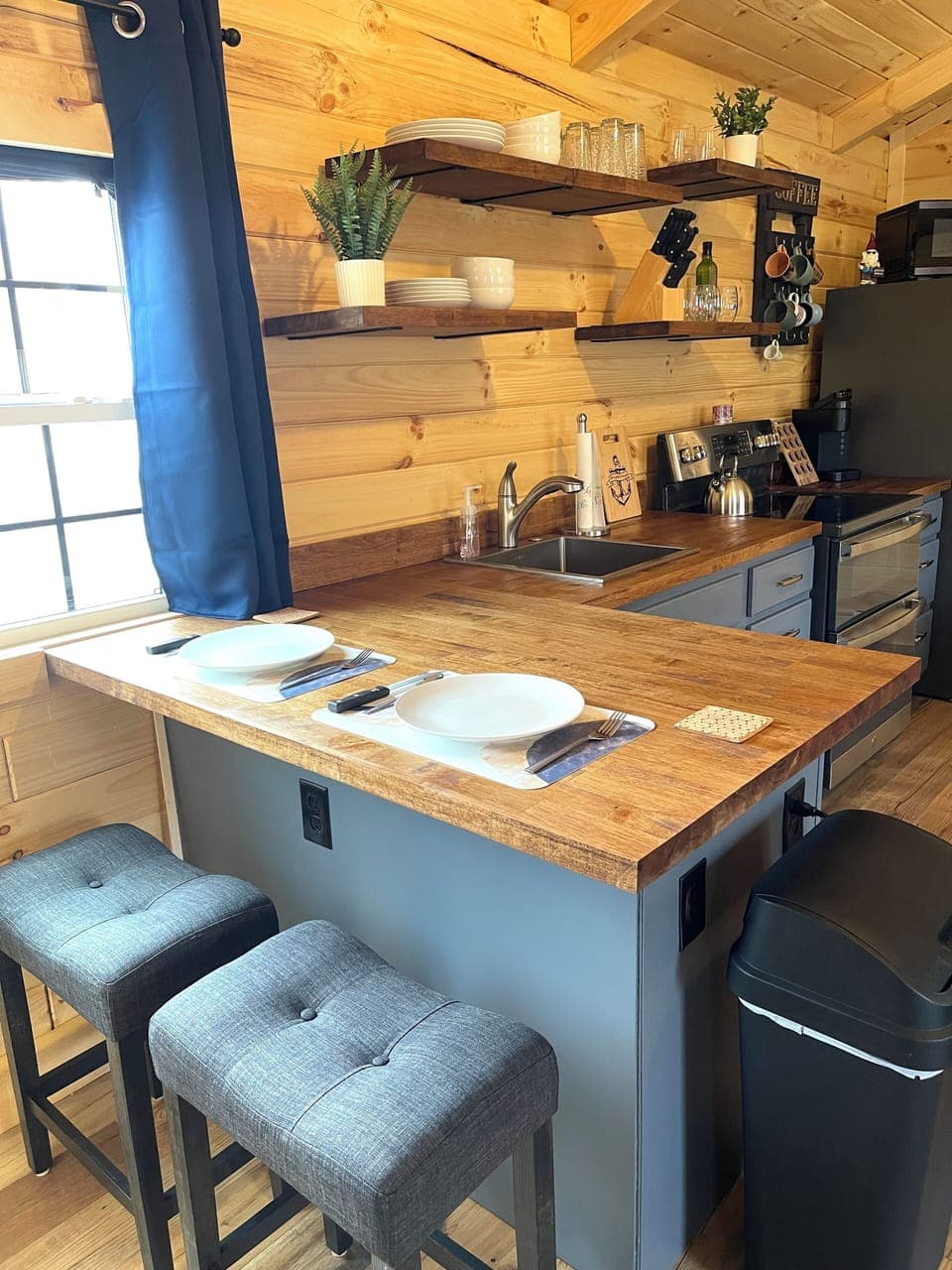 Dining inside