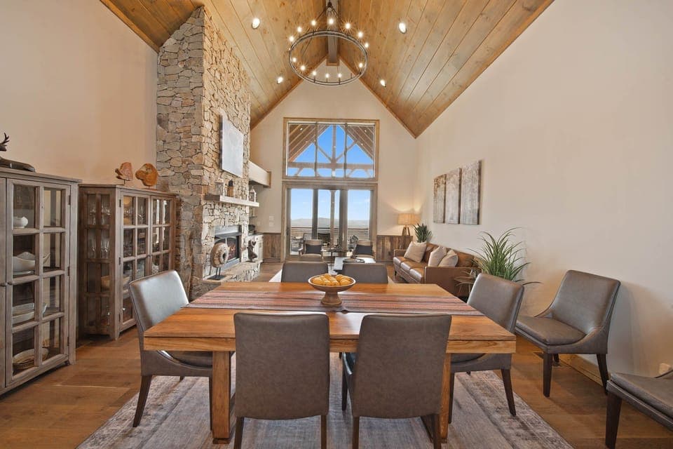 Enjoy the Views from the Large Windows while Gathered Together