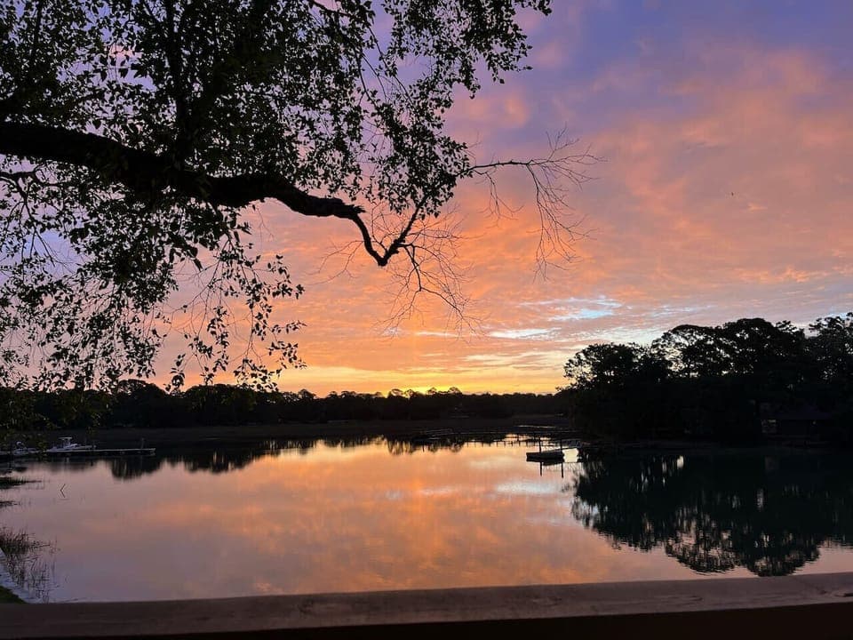 Sunrise from master suite balcony!