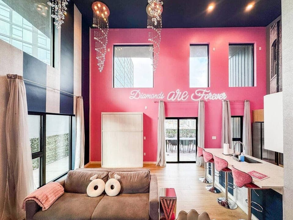 Diamonds are Forever Open Concept living/dining/kitchen