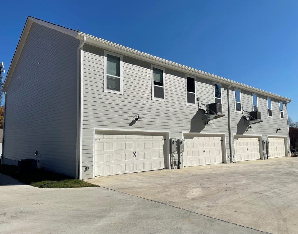 Garages and driveway