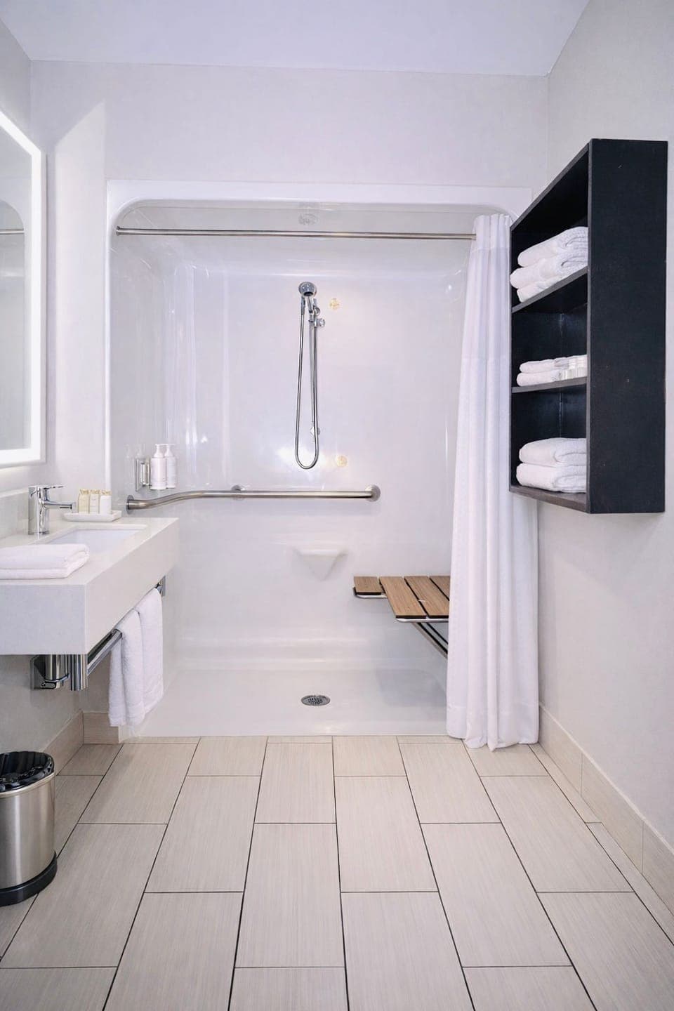 Standard Room, 2 Queen Beds | Bathroom shower
