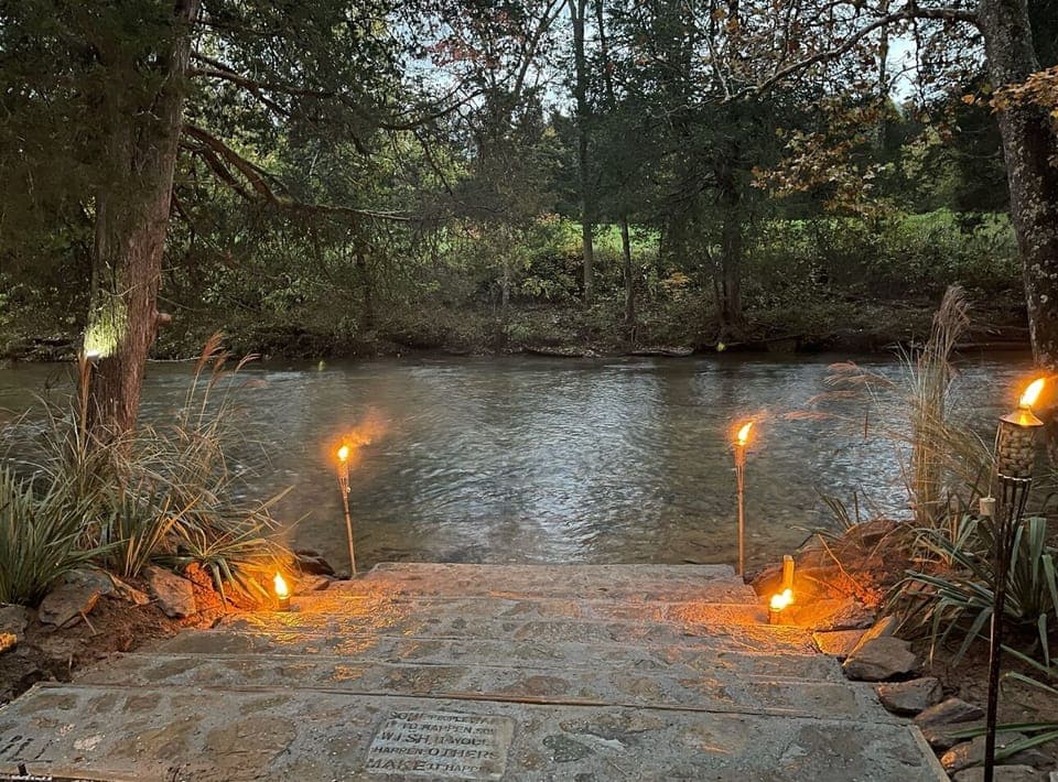 Steps to the creek