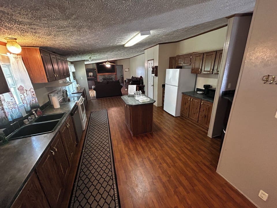 Large open kitchen.