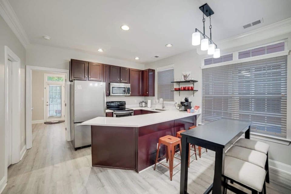 Front view of kitchen
