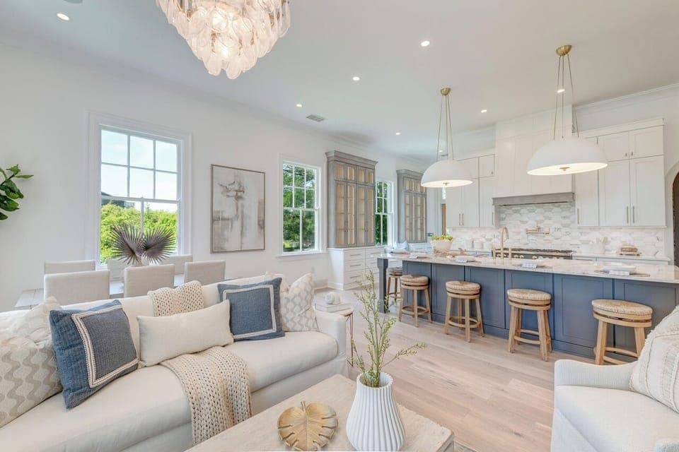 Kitchen, Dining, and Livingroom
