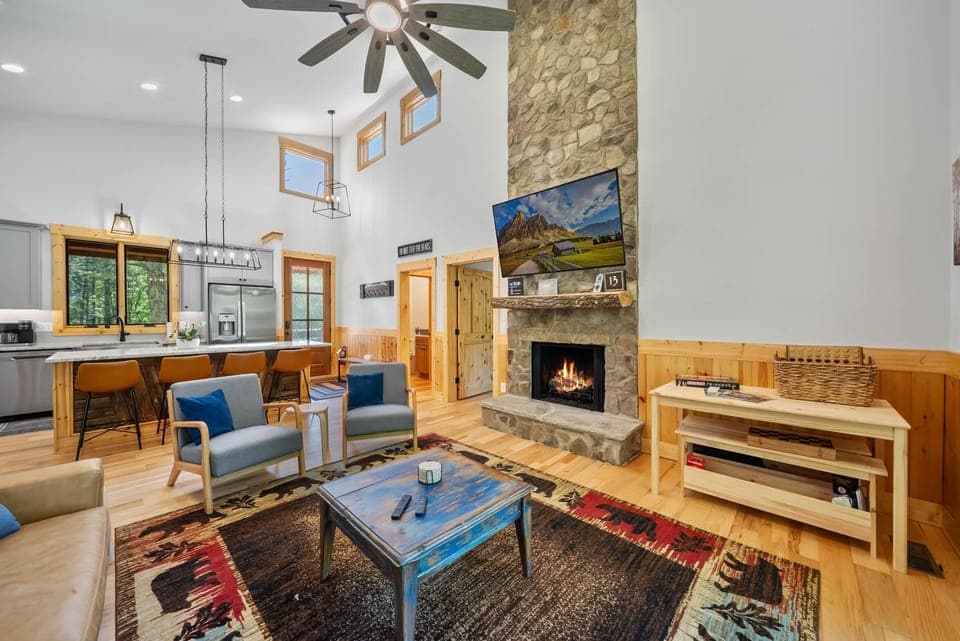 Living Room, Kitchen and Dining