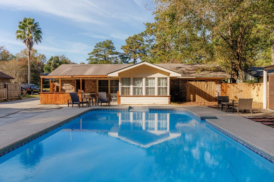 Inviting pool area with plenty of space to relax and enjoy the outdoors.