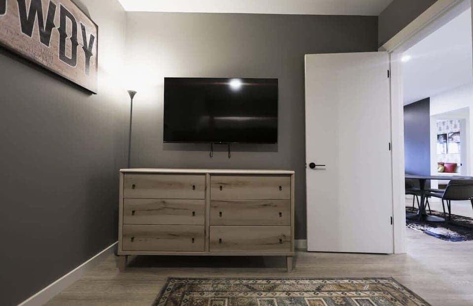 Entertainment made easy with a smart TV for your convenience.
