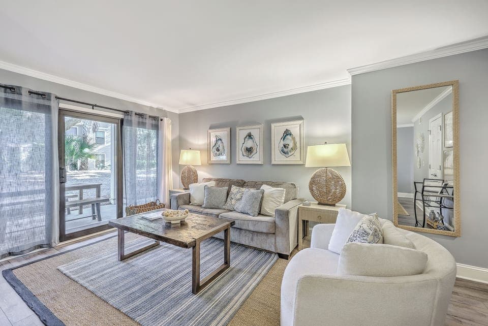 Enjoy a thoughtfully well-decorated living area designed for relaxation.