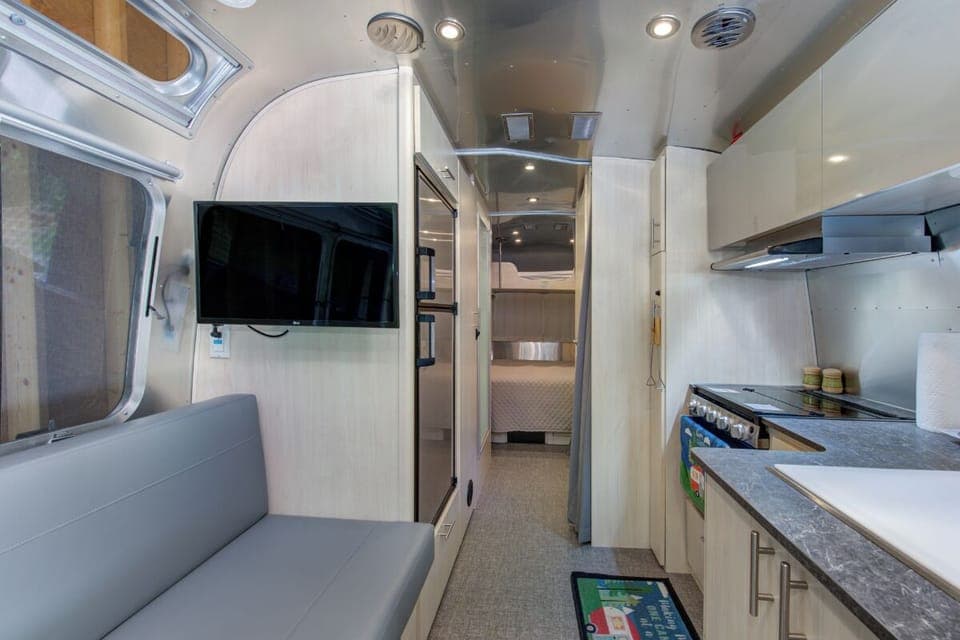The Flying Cloud's compact but fully-equipped kitchen