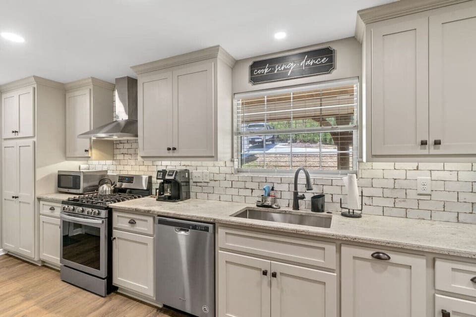 Kitchen | Gas Stove | Dish Washer | Sink with Garbage Disposal |