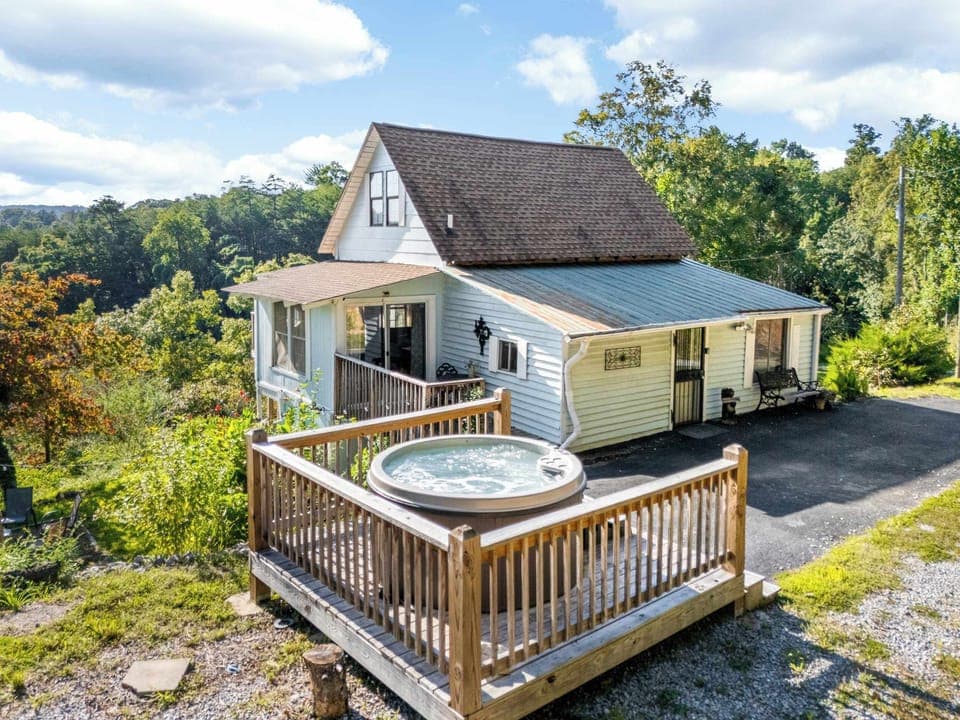 Unwind in the hot tub just steps from your stay