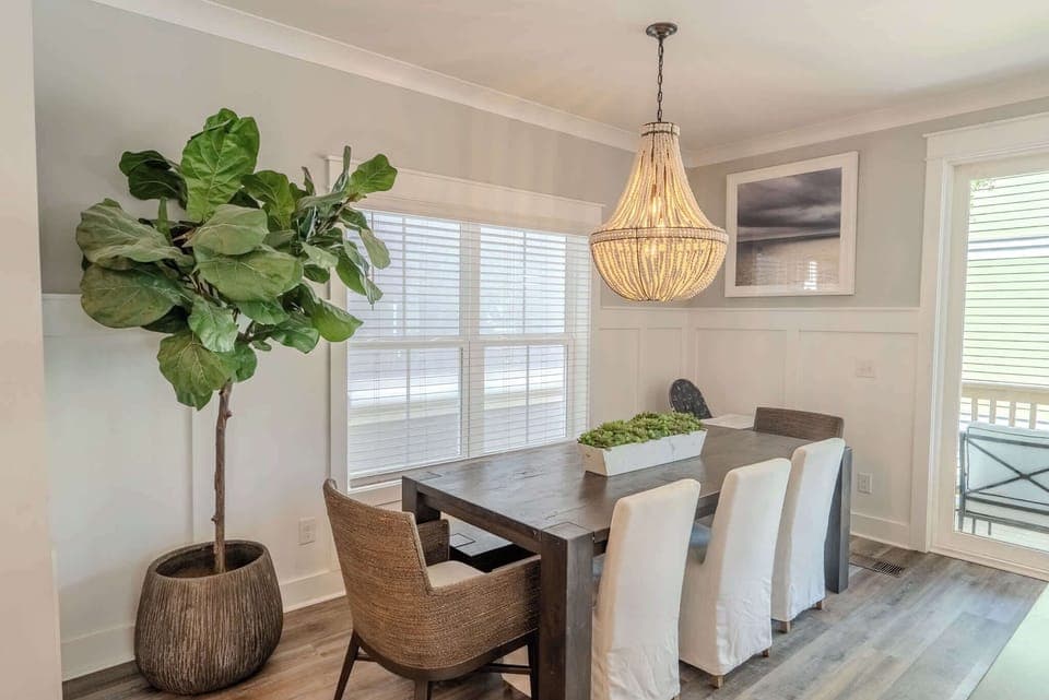 Spacious dining area perfect for family meals and entertaining guests.