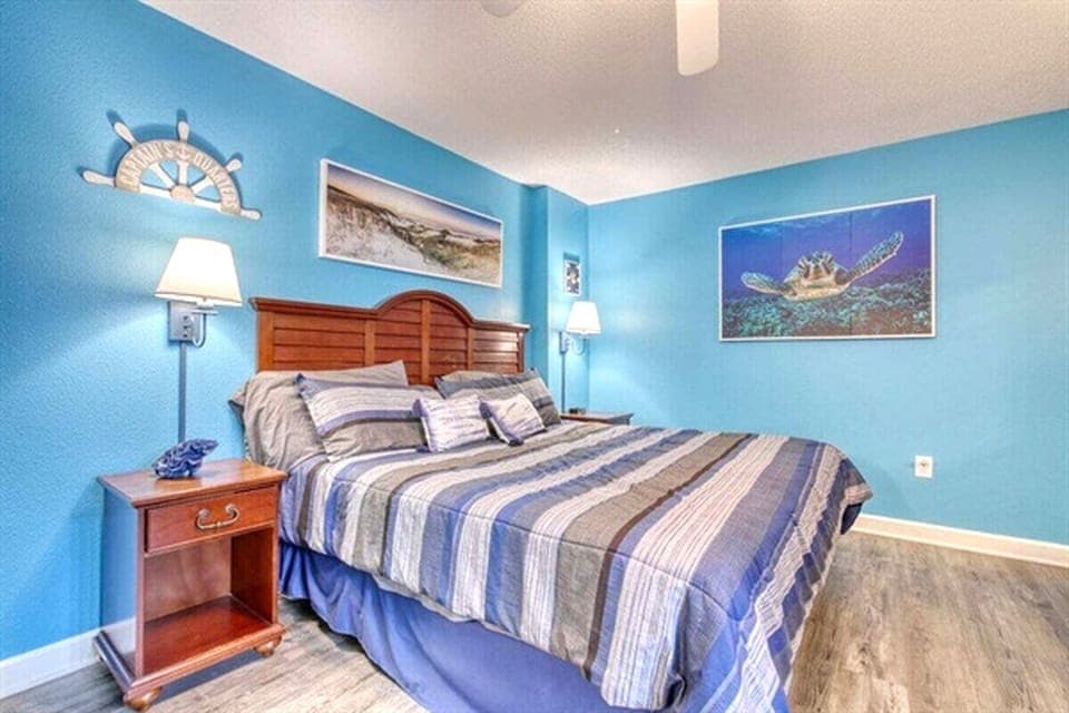 Master Bedroom has King Bed