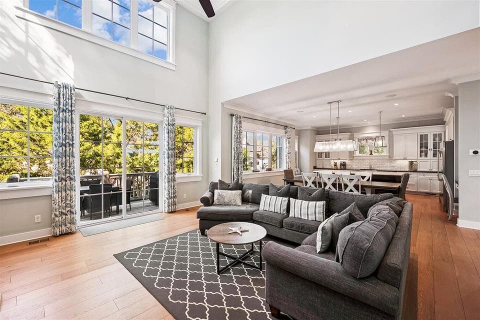 Living Room at 5 Sand Dollar