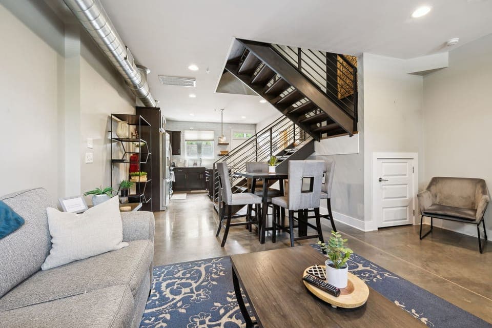 Living Room: Stretch out, settle in—this spacious living room was made for relaxing