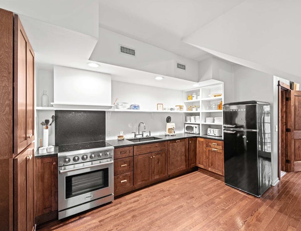 Whip up your favorite meals in the full kitchen 