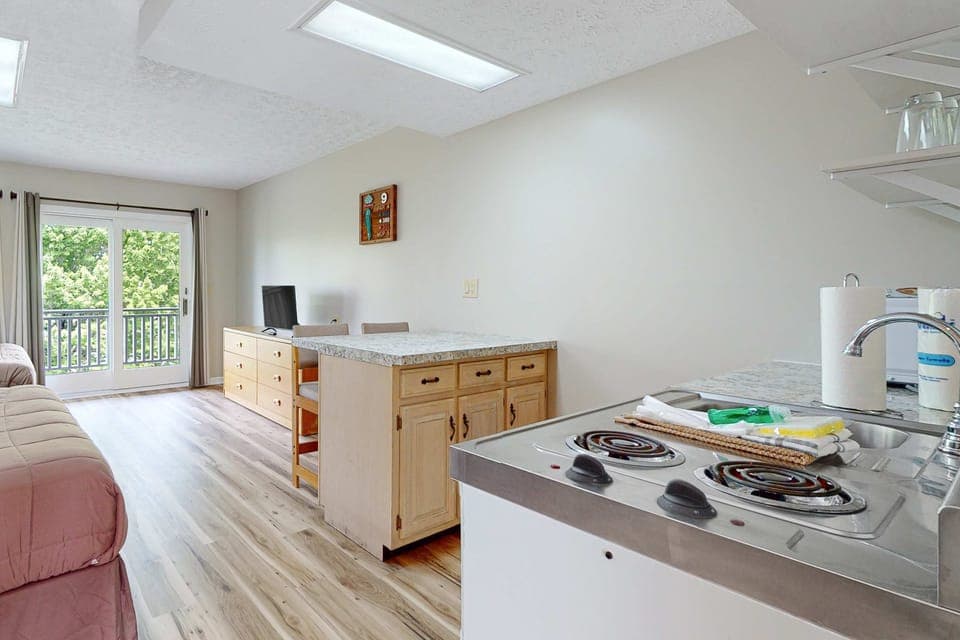 Bright space with a view, perfect for cooking and casual dining adventures!