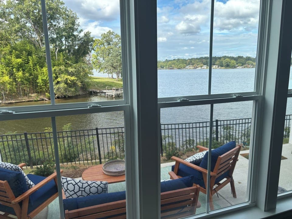View of patio from family room
