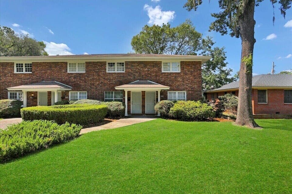 This charming exterior entrance sets the tone for a cozy and inviting stay.