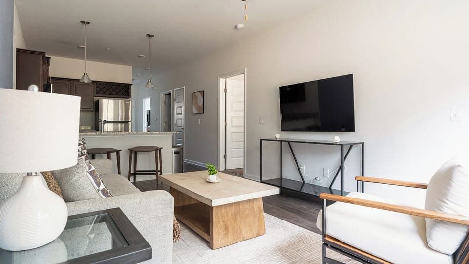 Apartment (2 Bedrooms) | Living area | 50-inch TV with digital channels