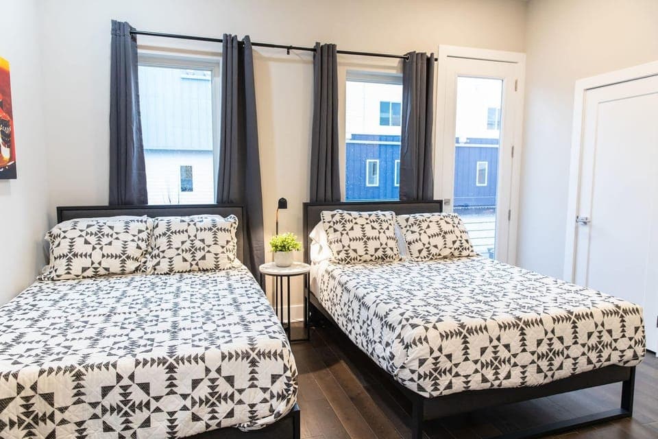 Bedroom 2 - 2 Full Beds with private bathroom. Level 3.