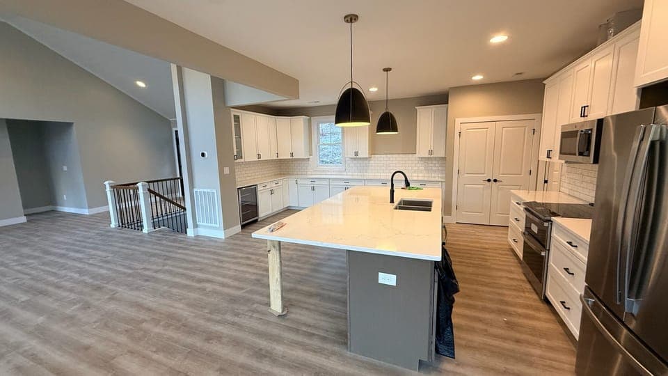 Kitchen island.