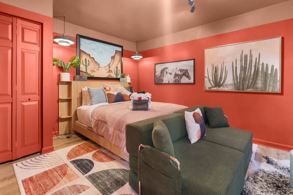 Bed and Sofa