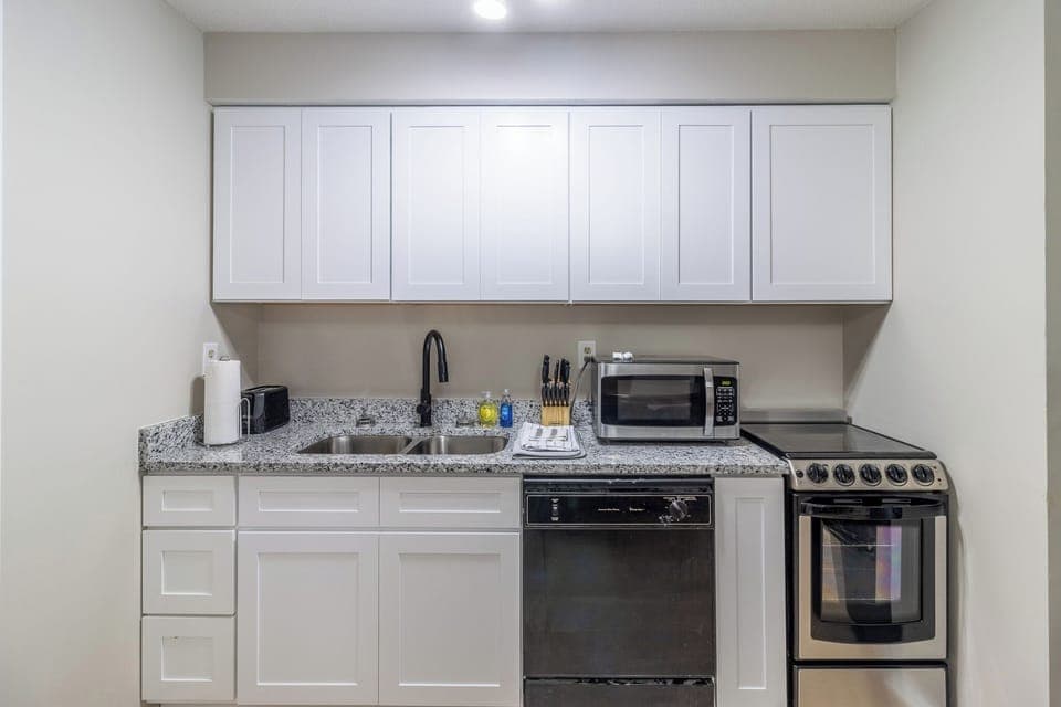 Fully stocked kitchen