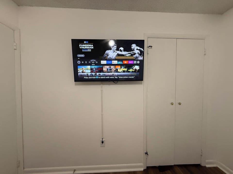 43 inch TV in bedroom 2