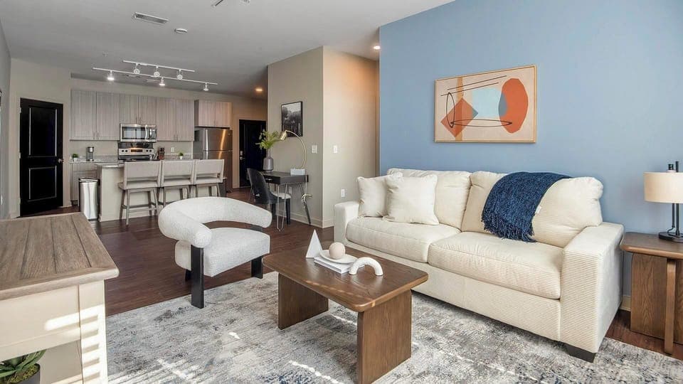 Apartment (2 Bedrooms) | Living area | 50-inch TV with digital channels