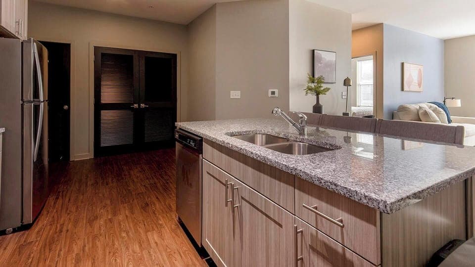 Apartment (2 Bedrooms) | Private kitchen | Fridge, coffee/tea maker