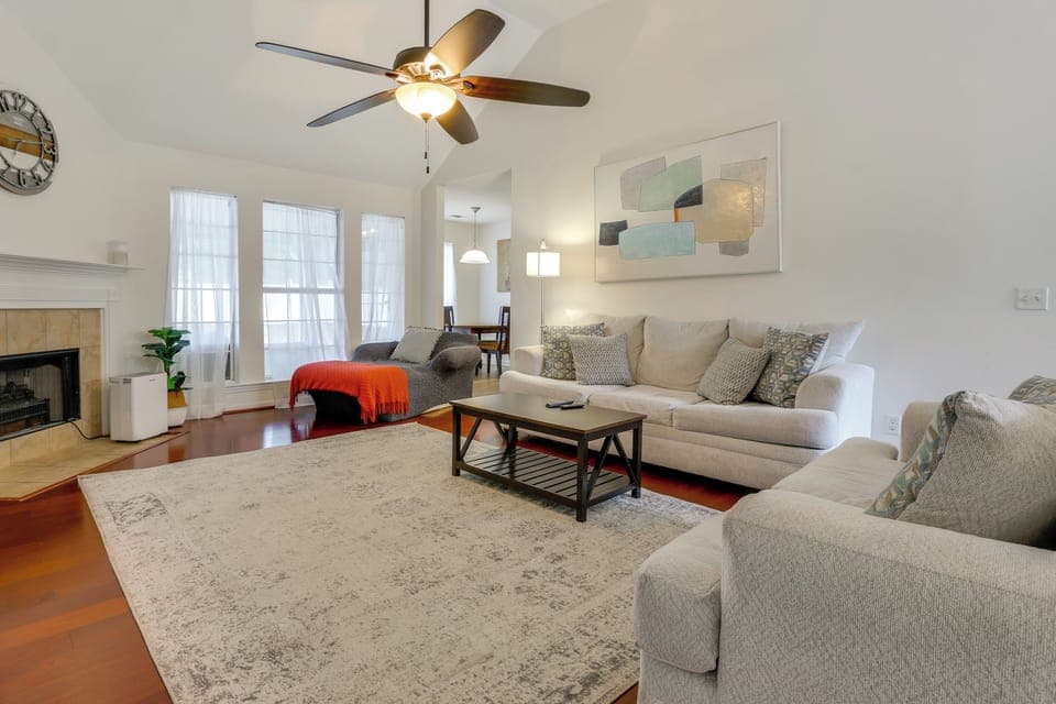Pooler Vacation Rental | 3BR | 2BA | 1 Step to Enter | 2,700 Sq Ft
