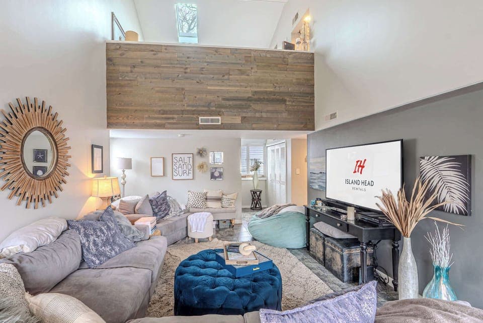 Living room perfect for gathering and downtime!