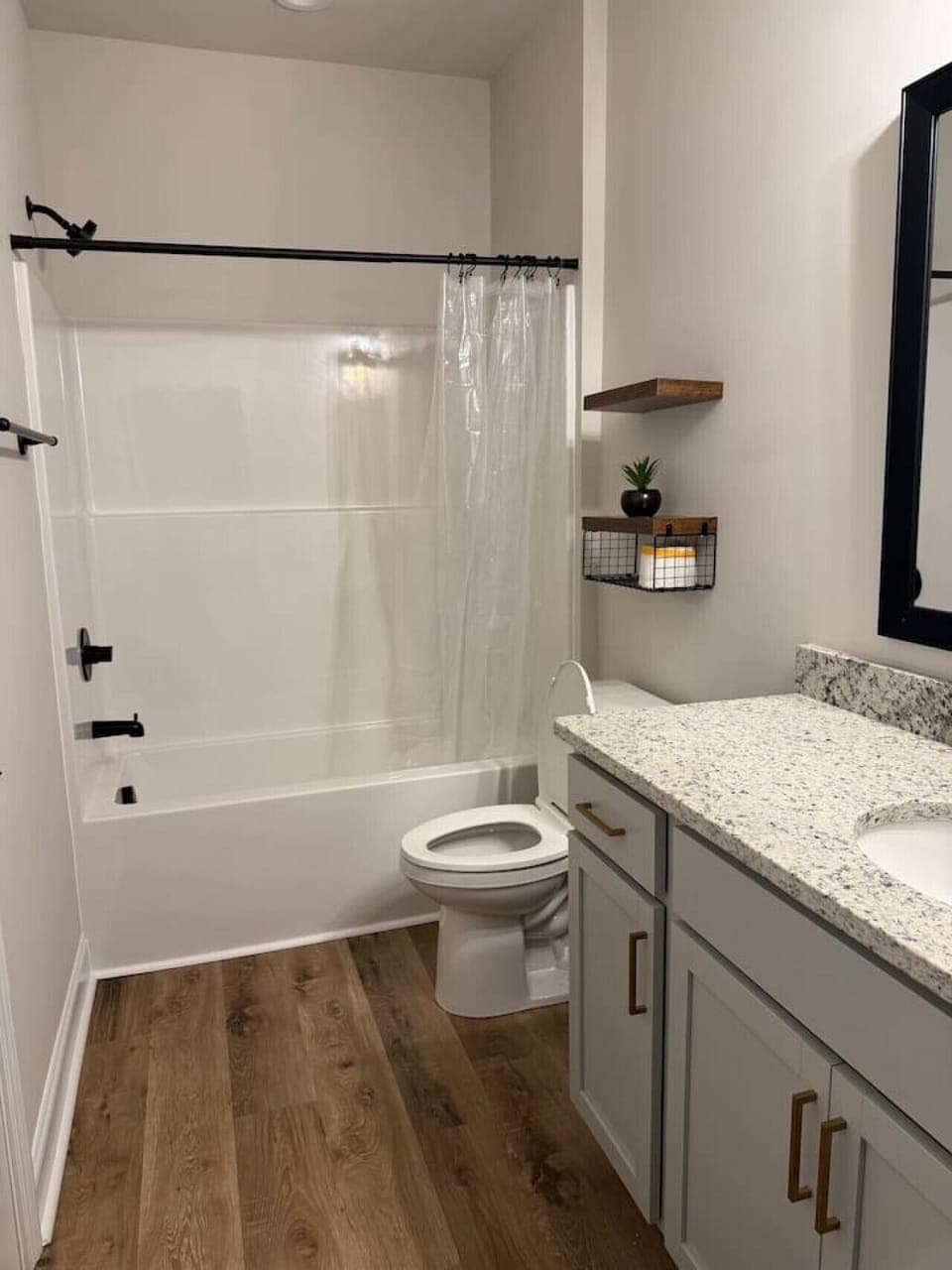 Private full bathrooms with strong water pressure, handheld shower hose, and fresh towels ensure a comfortable stay.