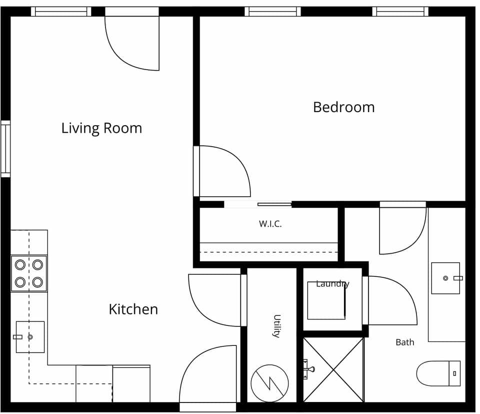 Standard Apartment, City View | Floor plan
