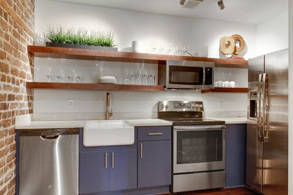 Unit B Kitchen | Fully Equipped Kitchen with Essential Cookware | First Floor of Third Floor Unit