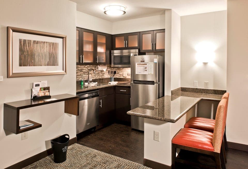 Prepare a small meal in your kitchen.