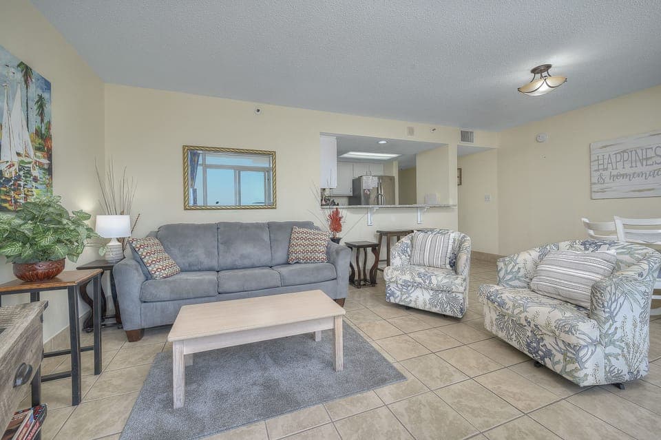 Condo, 2 Bedrooms, Balcony, Oceanfront (II-653) | Living area | TV