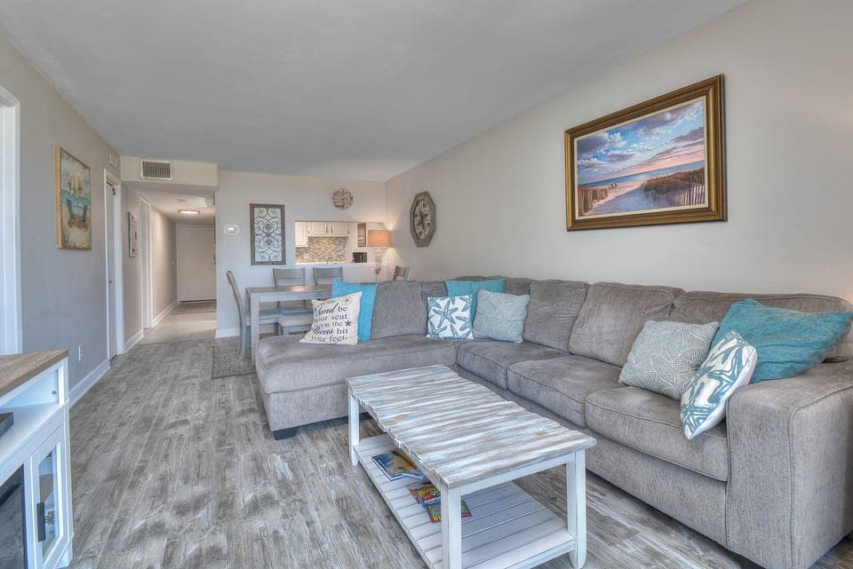 Condo, 2 Bedrooms, Pool Access (204) | Living area | TV, DVD player